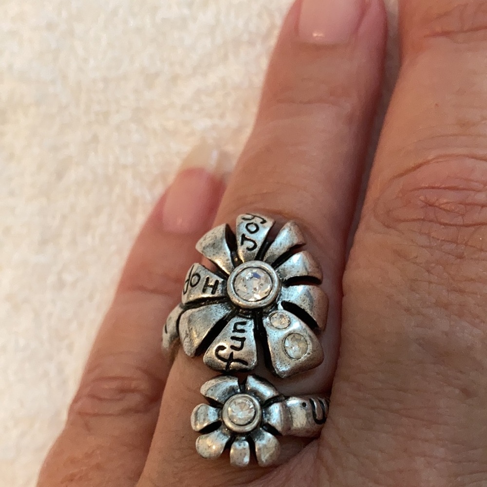 Silver Flower Ring - image 5